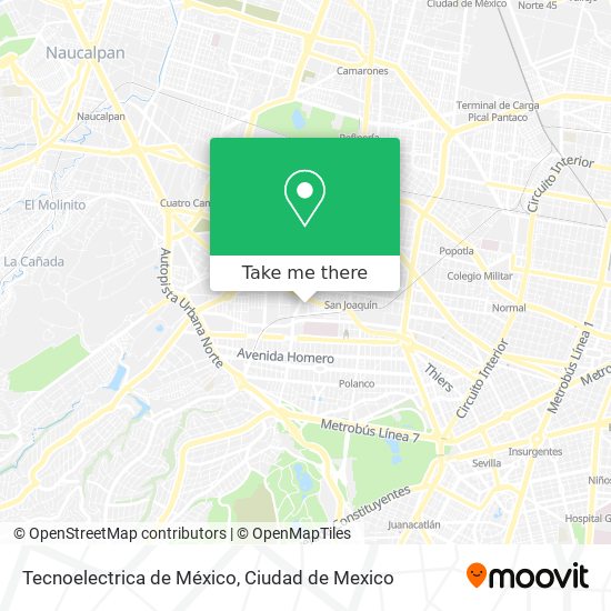 Tecnoelectrica de México map