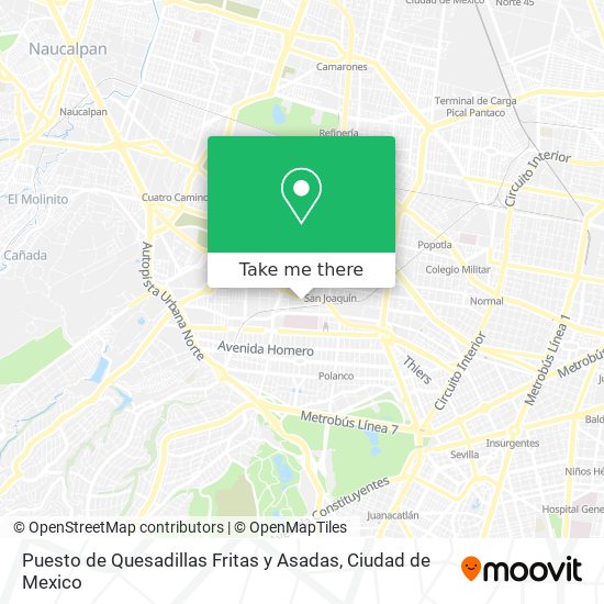 Puesto de Quesadillas Fritas y Asadas map