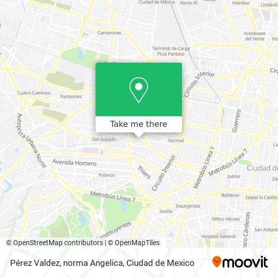 Pérez Valdez, norma Angelica map