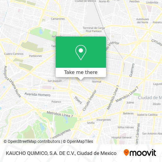 KAUCHO QUíMICO, S.A. DE C.V. map