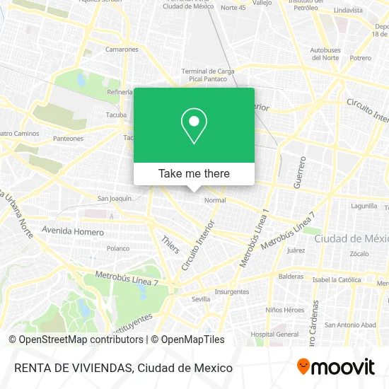 RENTA DE VIVIENDAS map