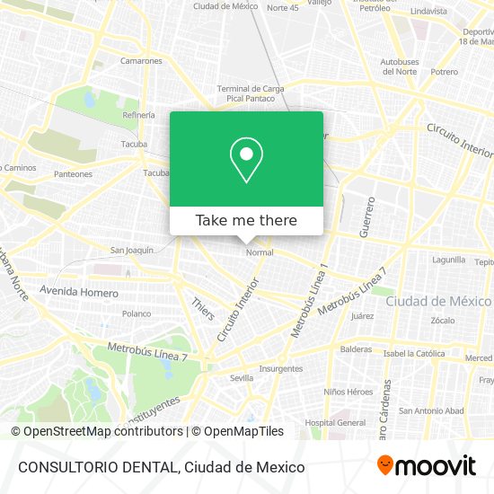 Mapa de CONSULTORIO DENTAL