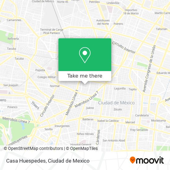 Mapa de Casa Huespedes
