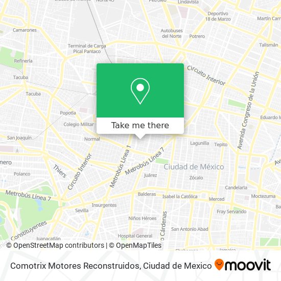 Mapa de Comotrix Motores Reconstruidos