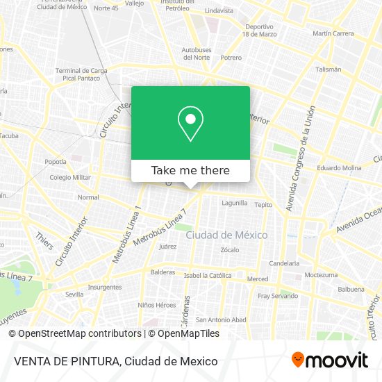 VENTA DE PINTURA map
