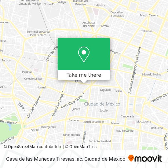 Casa de las Muñecas Tiresias, ac map