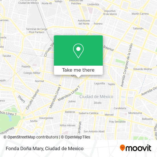 Fonda Doña Mary map