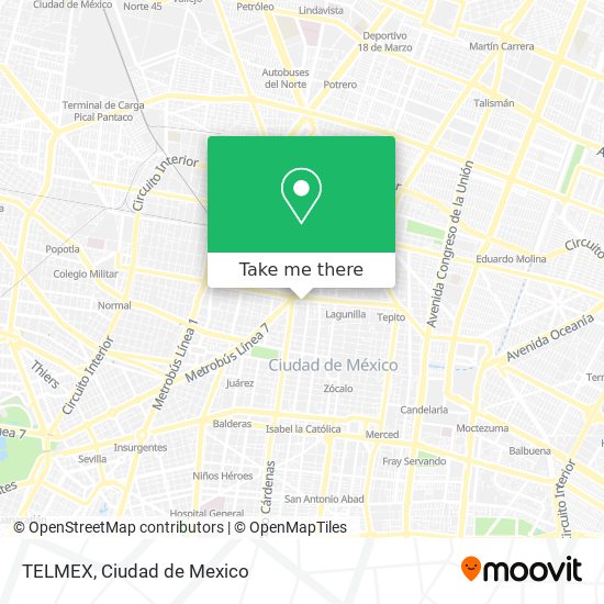 TELMEX map