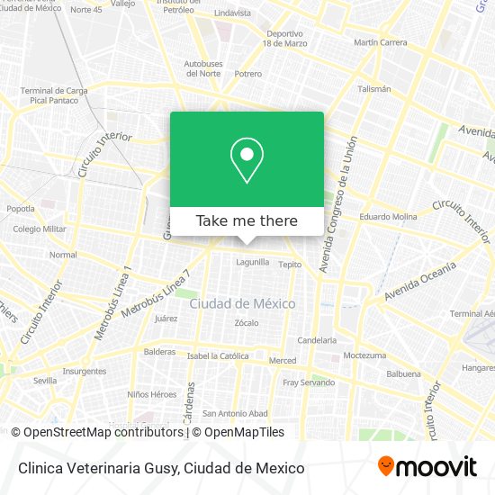 Clinica Veterinaria Gusy map