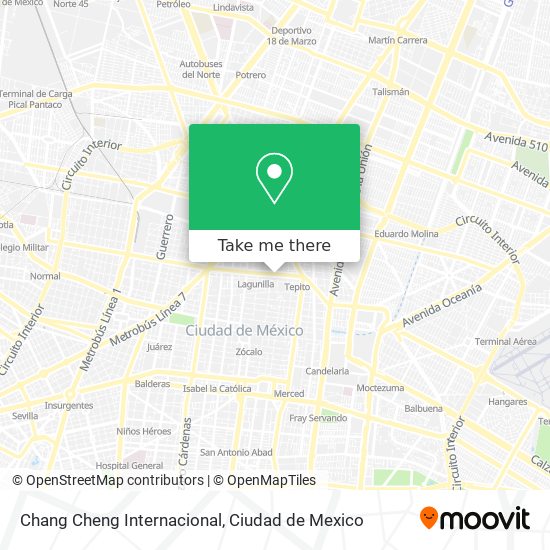 Mapa de Chang Cheng Internacional