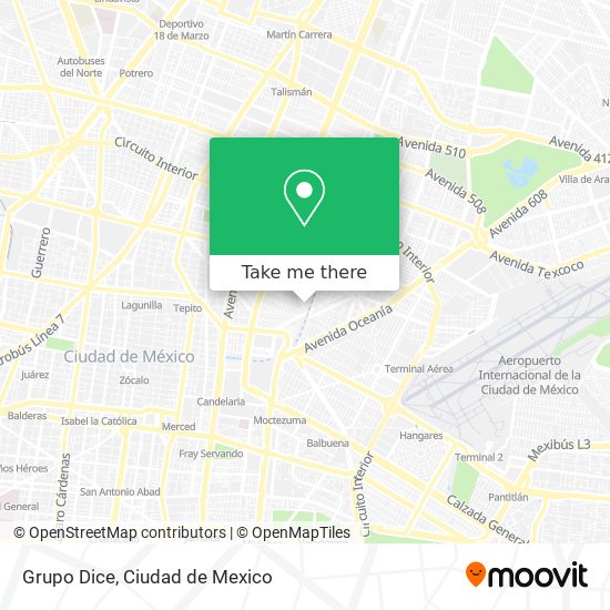 Grupo Dice map