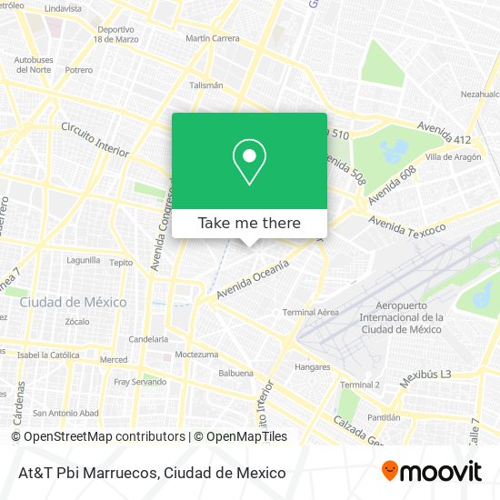 At&T Pbi Marruecos map