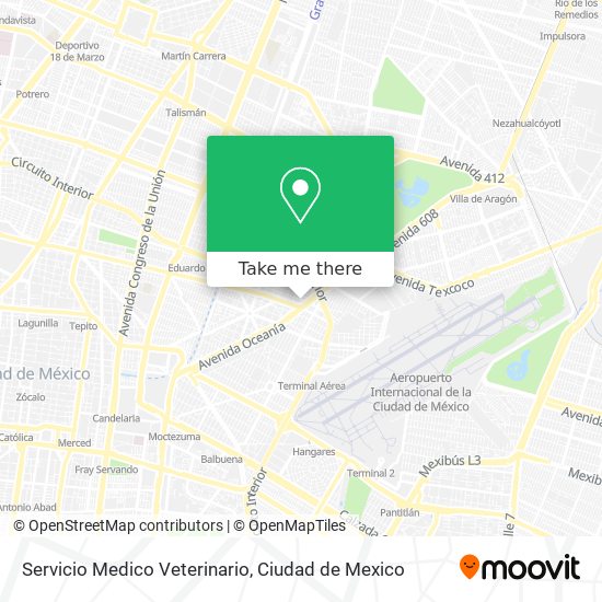 Servicio Medico Veterinario map