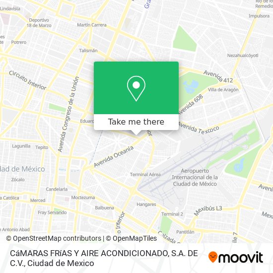 CáMARAS FRíAS Y AIRE ACONDICIONADO, S.A. DE C.V. map
