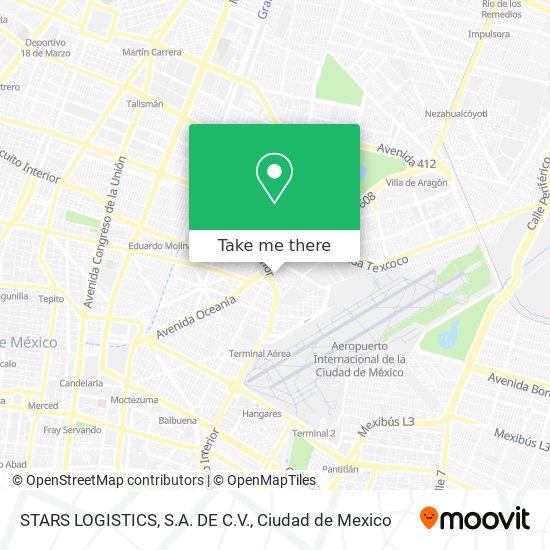 STARS LOGISTICS, S.A. DE C.V. map