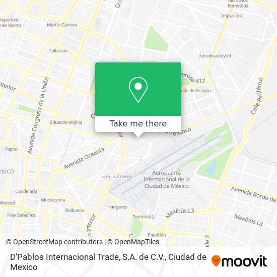 Mapa de D'Pablos Internacional Trade, S.A. de C.V.