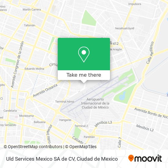 Mapa de Uld Services Mexico SA de CV