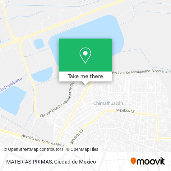 MATERIAS PRIMAS map