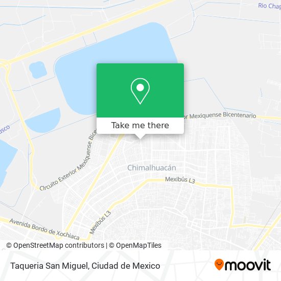 Mapa de Taqueria San Miguel