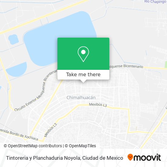 Mapa de Tintoreria y Planchaduria Noyola
