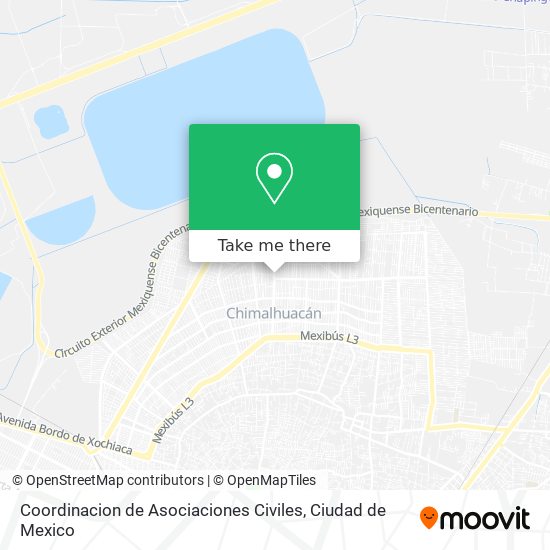 Coordinacion de Asociaciones Civiles map
