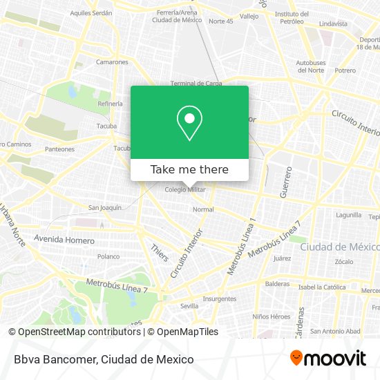 Mapa de Bbva Bancomer