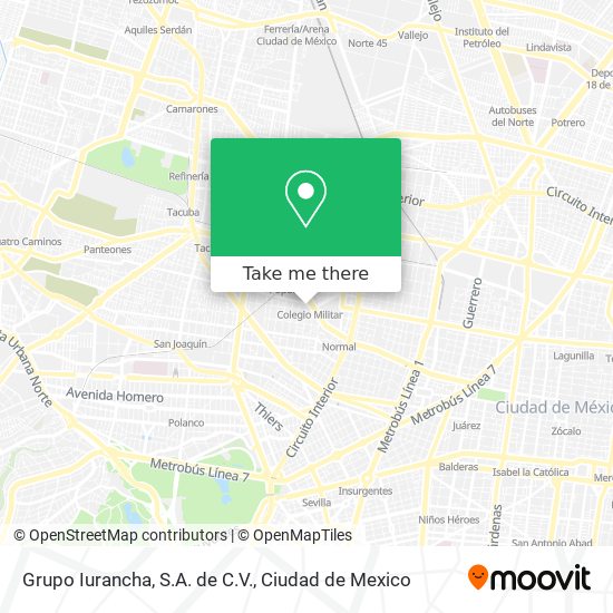 Grupo Iurancha, S.A. de C.V. map
