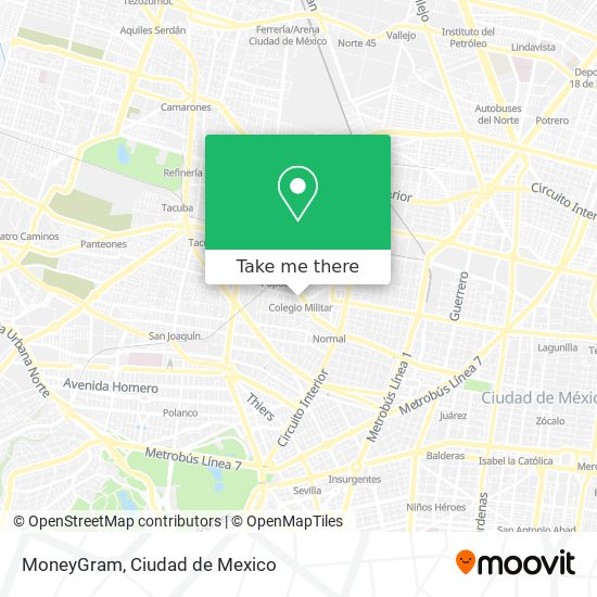 MoneyGram map