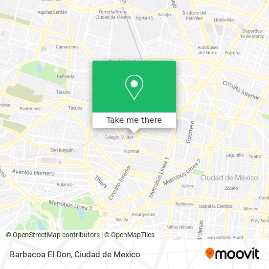 Barbacoa El Don map