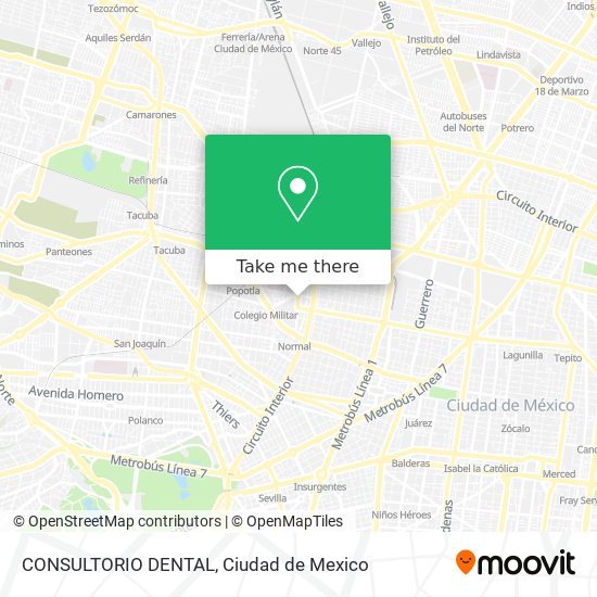 Mapa de CONSULTORIO DENTAL