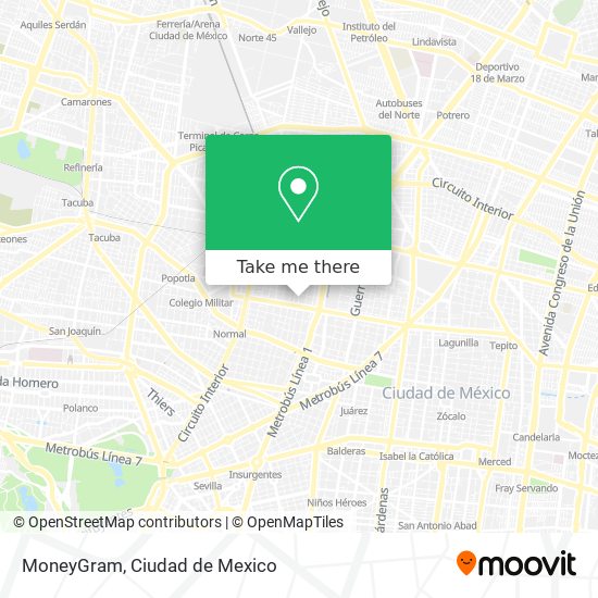 MoneyGram map