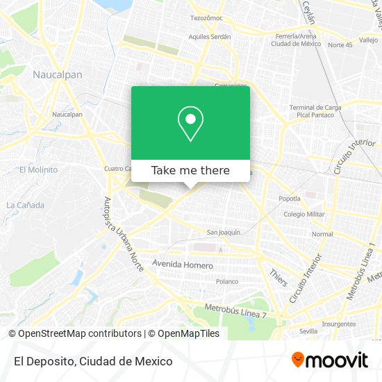 El Deposito map