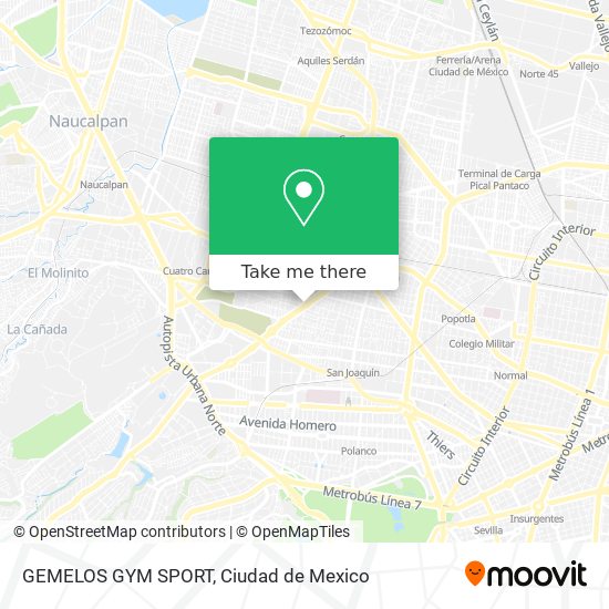 Mapa de GEMELOS GYM SPORT