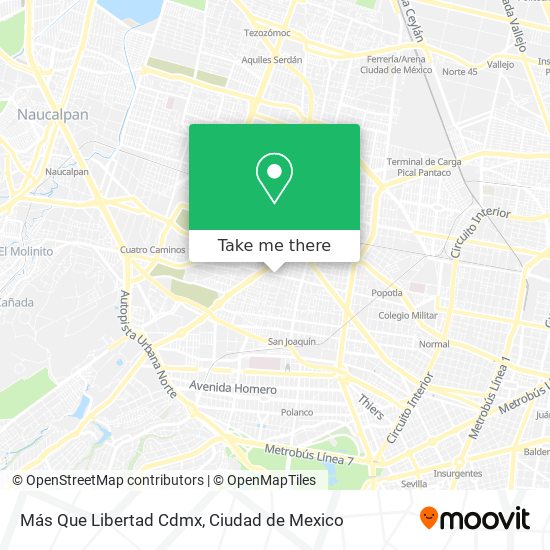 Más Que Libertad Cdmx map