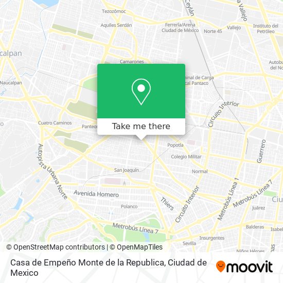 Casa de Empeño Monte de la Republica map