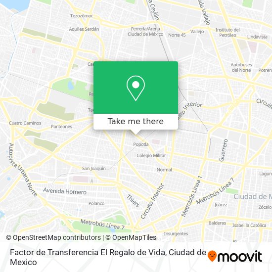 Factor de Transferencia El Regalo de Vida map