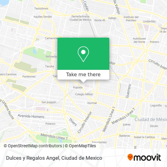 Dulces y Regalos Angel map