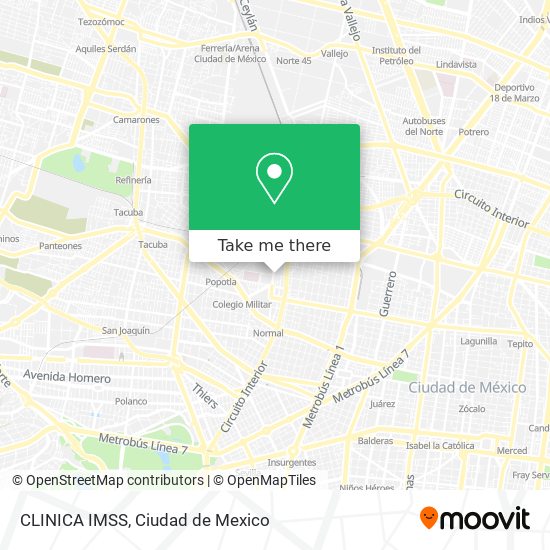 Mapa de CLINICA IMSS