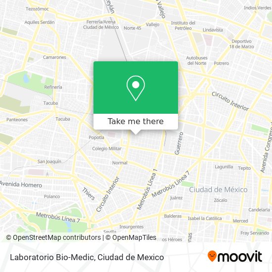 Mapa de Laboratorio Bio-Medic