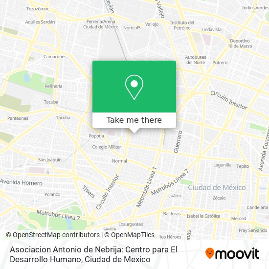 Asociacion Antonio de Nebrija: Centro para El Desarrollo Humano map