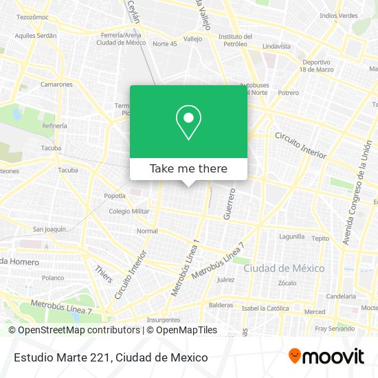 Estudio Marte 221 map