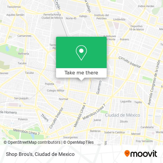 Shop Brou's map