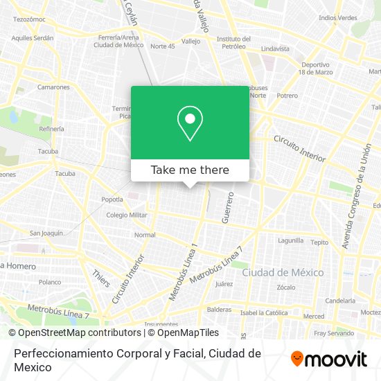 Perfeccionamiento Corporal y Facial map