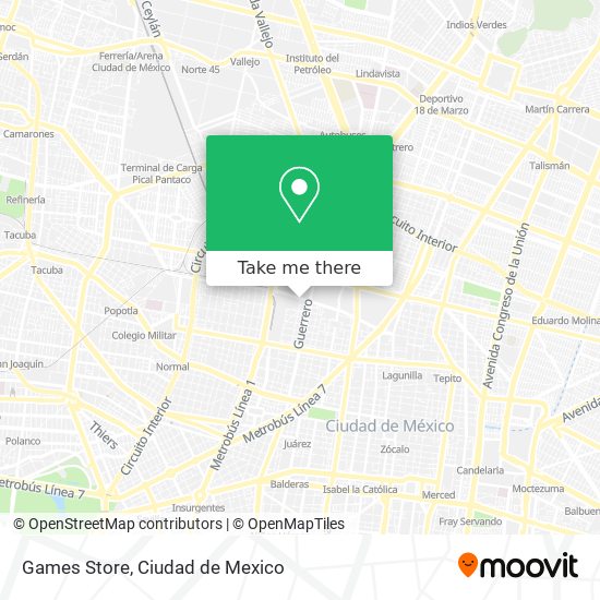 Games Store map