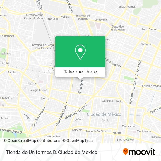 Tienda de Uniformes D map