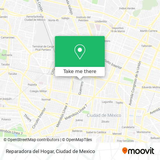 Reparadora del Hogar map