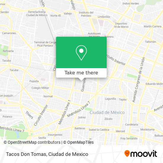 Tacos Don Tomas map
