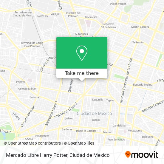 Mercado Libre Harry Potter map