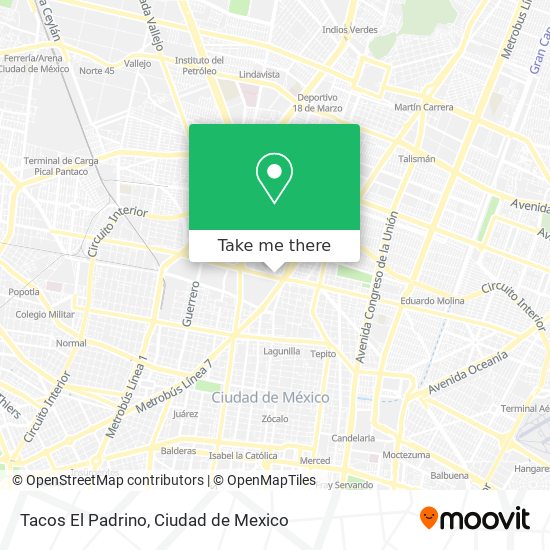 Tacos El Padrino map