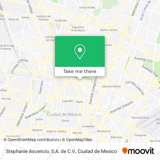 Stephanie Ascencio, S.A. de C.V. map